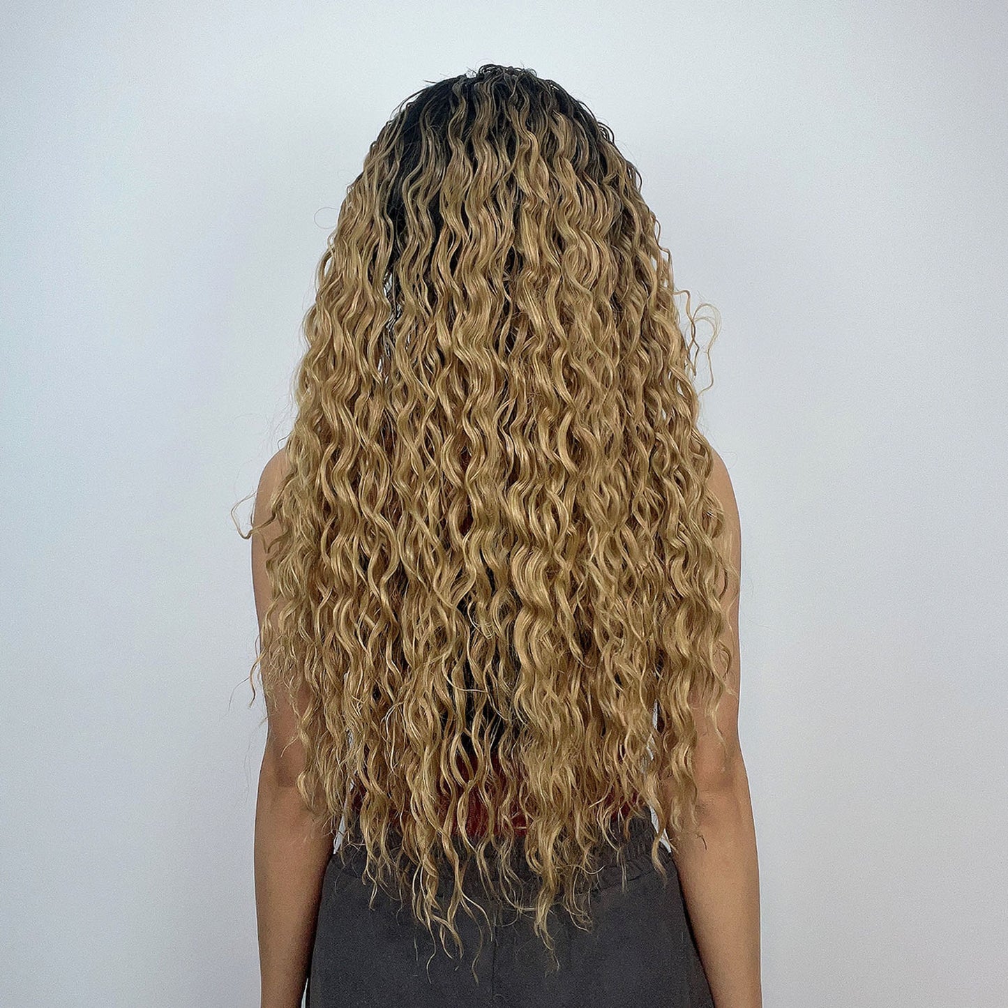 Everly Long Curly Wig With Band