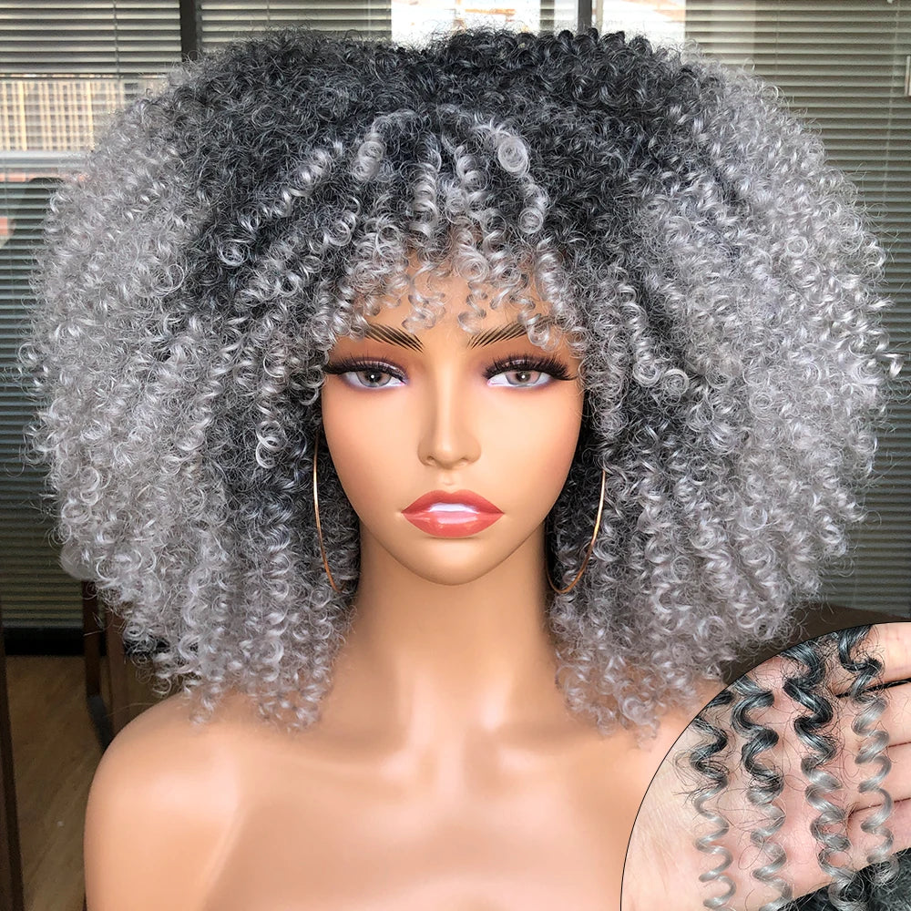 Ayana Short Afro Curly Wig