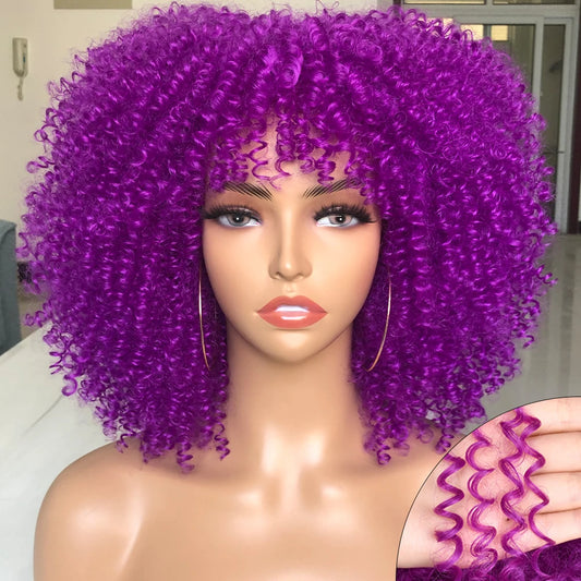 Aisha Short Afro Curly Wig