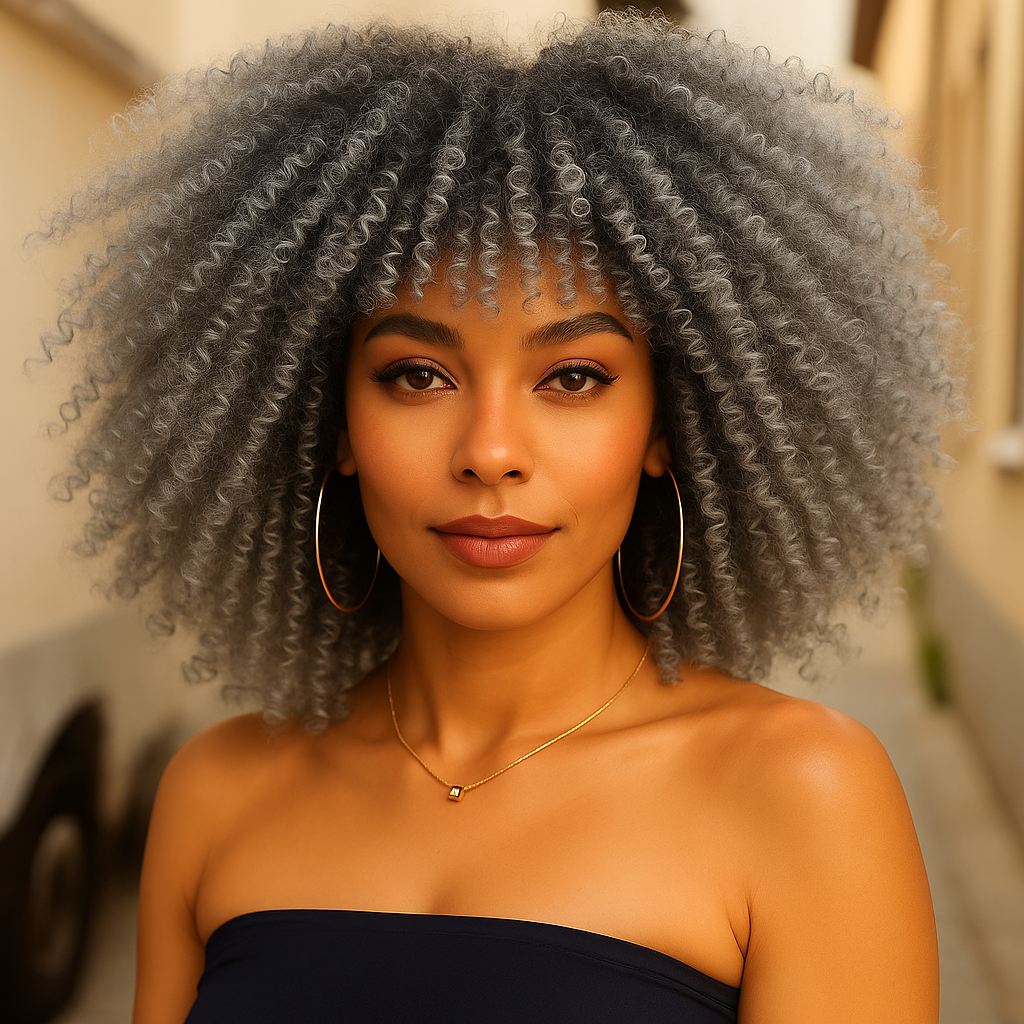 Ayana Short Afro Curly Wig