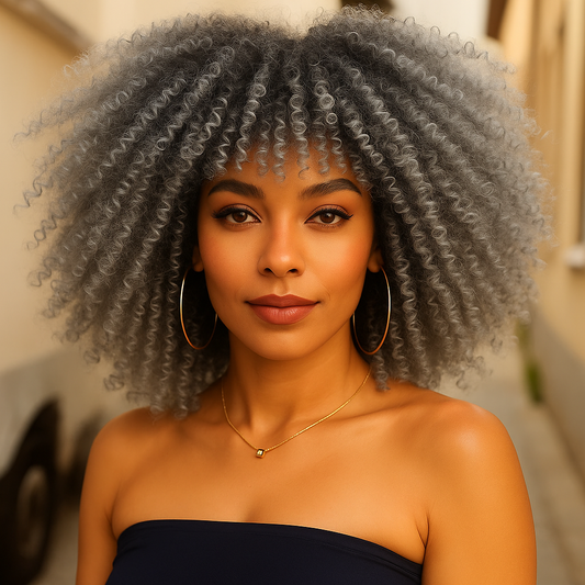 Ayana Short Afro Curly Wig