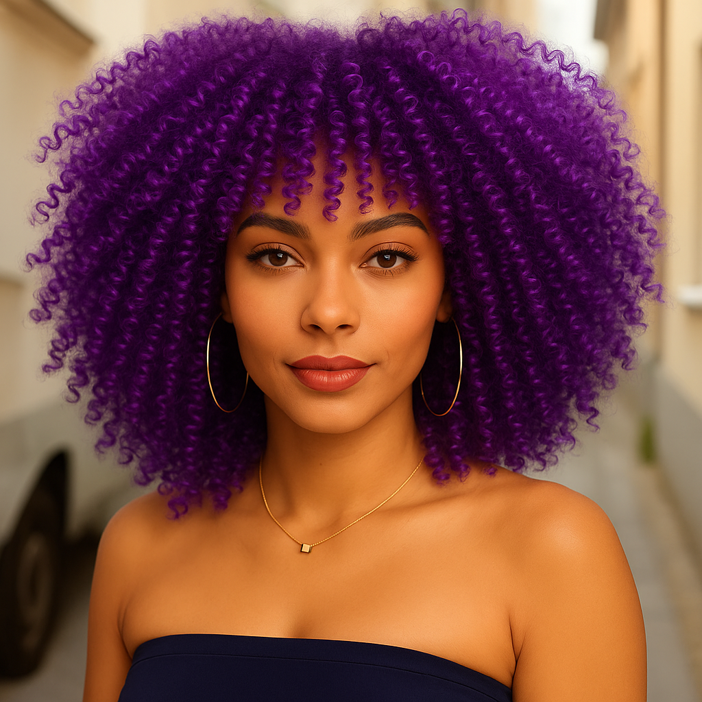 Aisha Short Afro Curly Wig