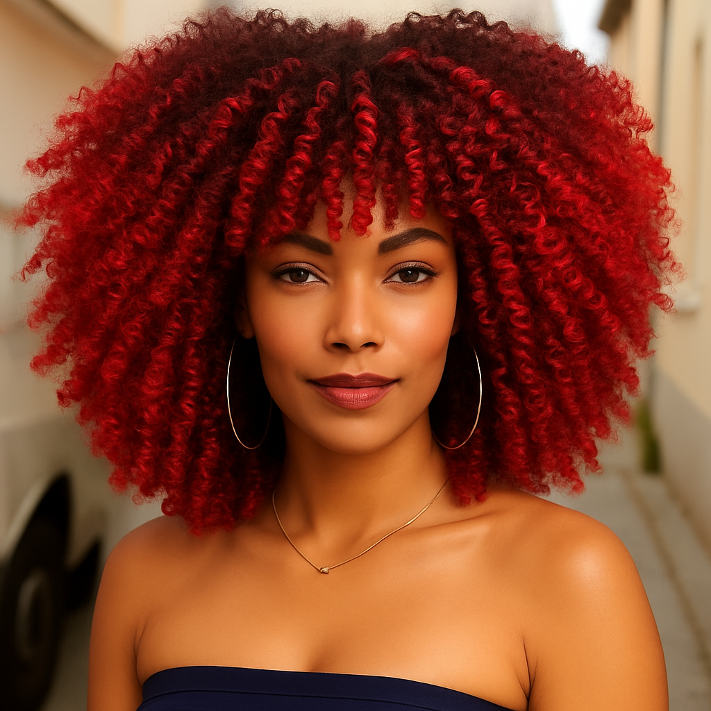 Nia Short Afro Curly Wig