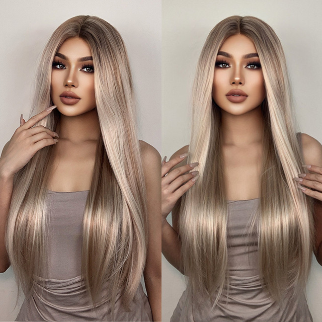 Phoebe Long Straight Lace Wig
