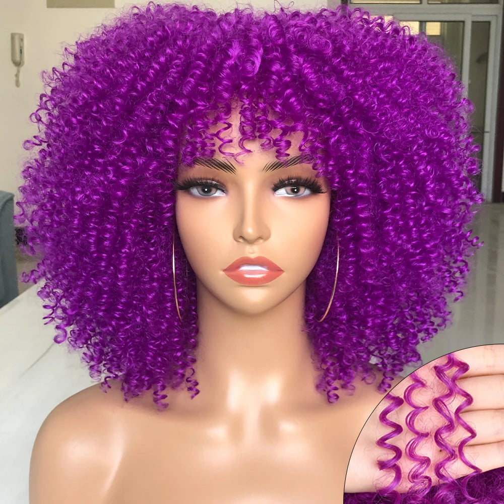 Aisha Short Afro Curly Wig